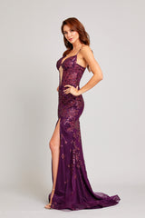 Sexy Plum Brides Maid/Evening Dress