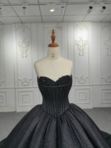 Black Bucket Evening Gown