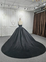 Black Bucket Evening Gown