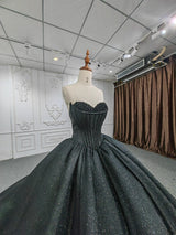 Black Bucket Evening Gown