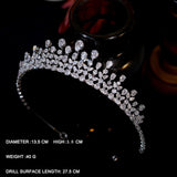 Luxurious Teardrop Style Handmade Wedding Crown - Stacy