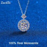 Elegant 1.4ct Flawless Moissanite Pendant Necklace - fine Jewelry