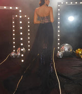 Elegant Geometric Sequin Prom Dress: A Stunning Choice for a Memorable Night