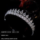 Luxurious Teardrop Style Handmade Wedding Crown - Stacy