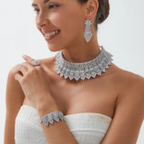 4-piece Handmade Swarovski African/Indian inspired Jewelry Sets made in Dubai