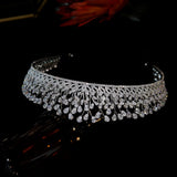 Beautiful hand Crafted Swarovski Crystal Elements wedding Crown- Elowen