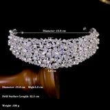 Luxury Bridal Headband with Pearls and Swarovski Elements-Thelma