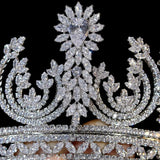 Luxury Handmade Crystal Wedding Crown- Queen Arias