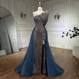 Luxury Couture Hand Beaded Evening Gown- Saria