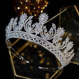 Luxury Handmade Crystal Wedding Crown- Queen Arias