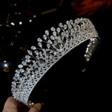 Beautiful hand Crafted Swarovski Crystal Elements wedding Crown- Elowen