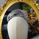 Exquisite Design Bridal and sweet 16 Head Crown with Swarovski crystal elements and platinum coating