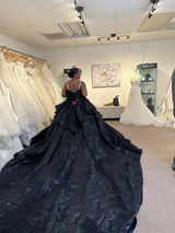 Exclusive Black Custom Wedding Dress