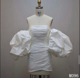 Couture M096 Puff Sleeve Wedding Gown