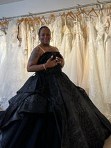 Exclusive Black Custom Wedding Dress