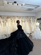 Exclusive Black Custom Wedding Dress