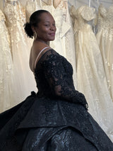 Exclusive Black Custom Wedding Dress