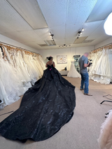 Exclusive Black Custom Wedding Dress