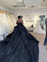 Exclusive Black Custom Wedding Dress