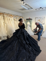 Exclusive Black Custom Wedding Dress