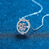 2CT Certified Lab Diamond Pendant Necklace Excellent Cut VVS1 Moissanite Necklace