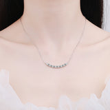 100% Real Moissanite Necklace 0.7 ct Brilliant cut