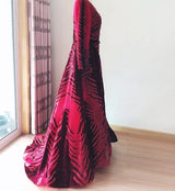 Sexy V Neck Long sleeve Dress- Heavily Beaded