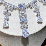 Beautiful Swarovski Crystal Drop Necklace and Earrings.