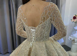 2021 New luxury full beading bridal dress