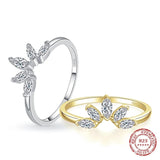 Sterling Silver AAA Clear CZ Crown Ring - Fine Wedding Jewelry