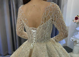 2021 New luxury full beading bridal dress