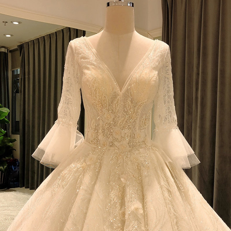 New Arrival Wedding Ballgown with heavy Beading and pearls