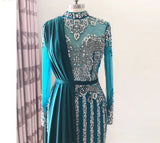 NEW ARRIVAL 2022 Luxury Evening Dress Beading Sequined Long Sleeves Mermaid Sparkly