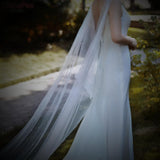 Veil/Cape with Pearls/Glitter Cape for Bridal /Shawl with Pearls Evening Cape