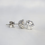 0.5-1 Carat D Color Moissanite Stud earrings