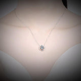 2CT Certified Lab Diamond Pendant Necklace Excellent Cut VVS1 Moissanite Necklace