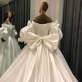 Vintage Design Wedding gown with Large bows