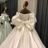 Vintage Design Wedding gown with Large bows