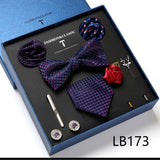 Luxury Gift Box Men's Tie Set Luxurious Silk Tie Necktie Set for Men- 8pcs