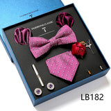 Luxury Gift Box Men's Tie Set Luxurious Silk Tie Necktie Set for Men- 8pcs