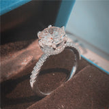 Sterling silver Cushion cut 8mm AAAAA Cz Stone Wedding Band