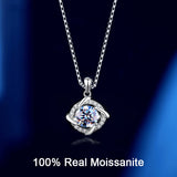 VVS1 D Color Moissanite Necklace - Lab Grown Diamond Windmill Pendant Necklace