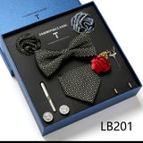 Luxury Gift Box Men's Tie Set Luxurious Silk Tie Necktie Set for Men- 8pcs
