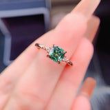 1.0CT Round Cut D Color Moissanite Center 14K White Gold Plated