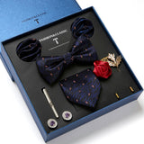 Luxury Gift Box Men's Tie Set Luxurious Silk Tie Necktie Set for Men- 8pcs