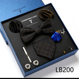 Luxury Gift Box Men's Tie Set Luxurious Silk Tie Necktie Set for Men- 8pcs