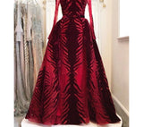 Sexy V Neck Long sleeve Dress- Heavily Beaded