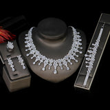 Swarovski 5 Pieces Bridal Jewelry Set Bridal Crown Luxury - Dubai Nigeria