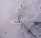 Veil/Cape with Pearls/Glitter Cape for Bridal /Shawl with Pearls Evening Cape