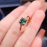 1.0CT Round Cut D Color Moissanite Center 14K White Gold Plated